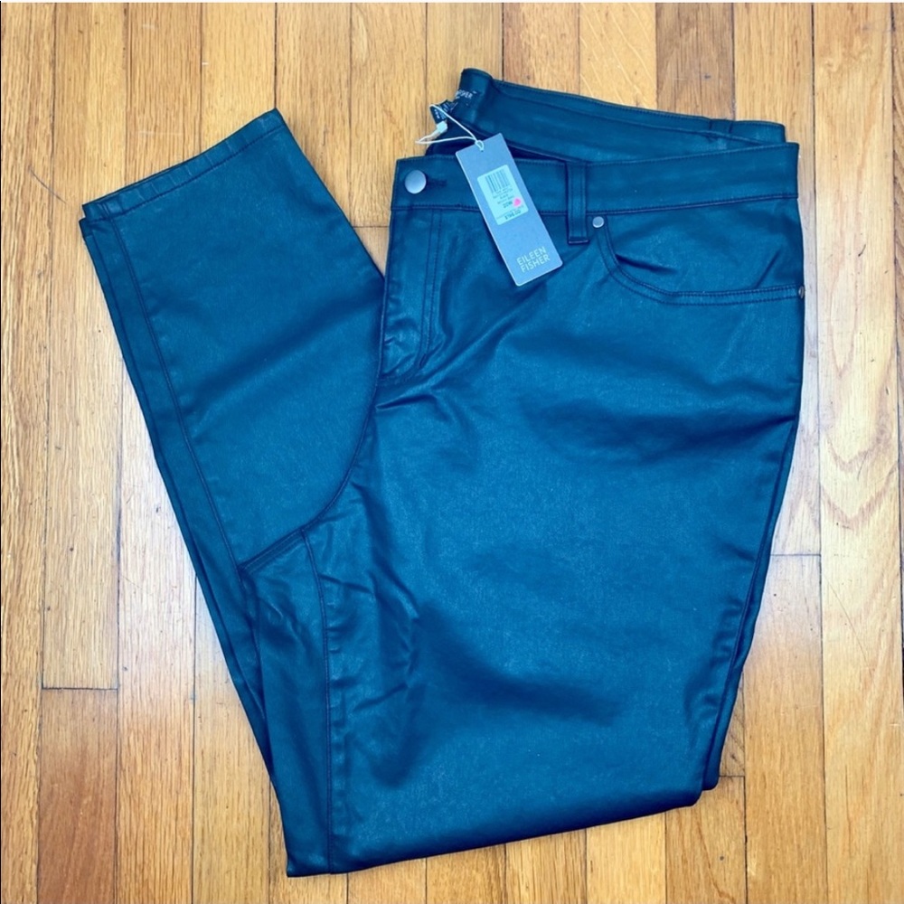 Eileen Fisher Vegan Leather Jeans